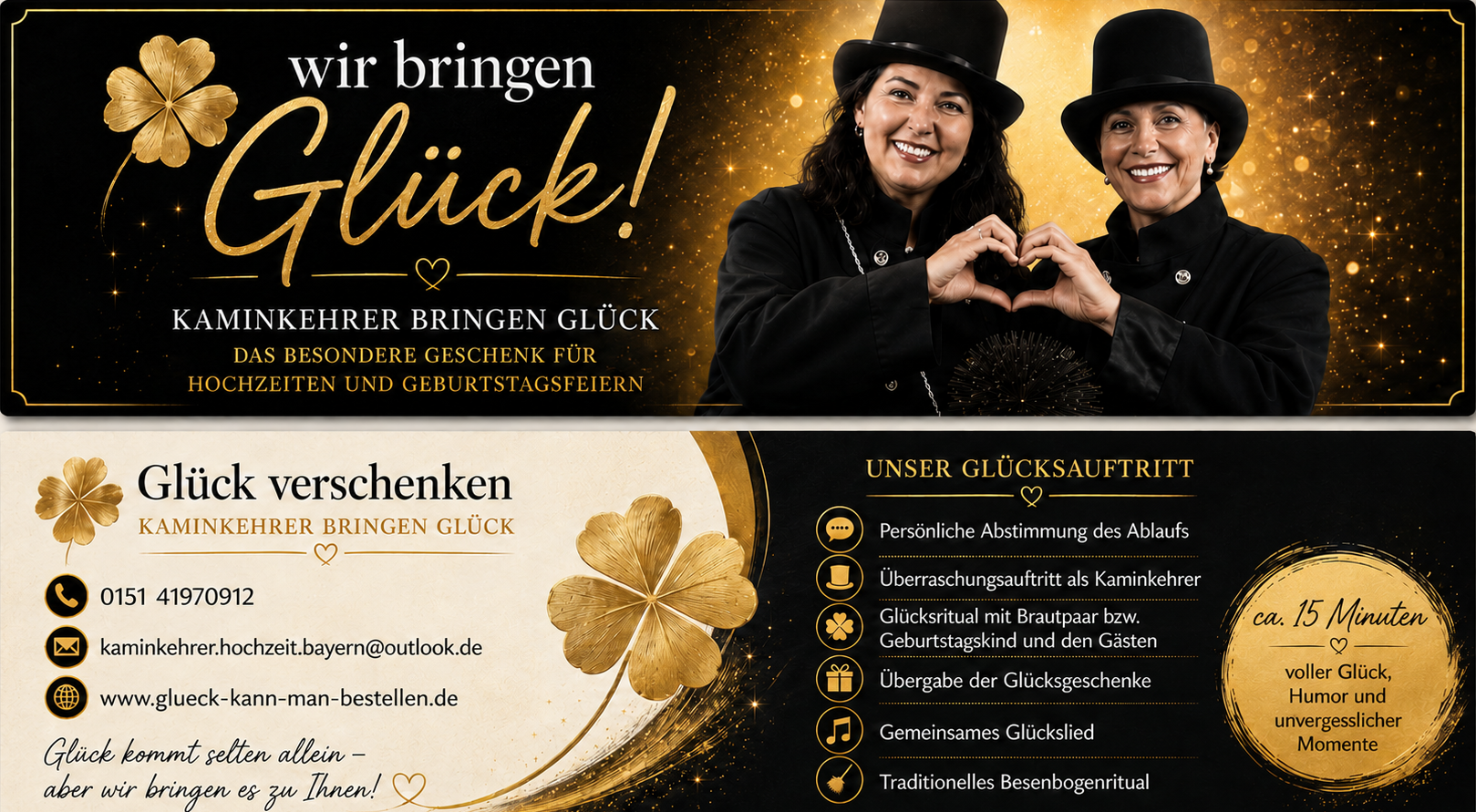 Kaminkehrer Bringen Glück – Das besondere Geschenk für Hochzeiten und Geburtstagsfeiern